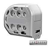 Stahlbandmaß - 5 Meter Rollbandmaß Retraktierbar, Elektroplattiertes Dickes Bandmaß | Langlebiges Metall Maßband Für Haushalt Industrie Agrarbereich Und Handwerkerarbeiten