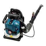 Rucksack-Laubbläser 75,6cc 4-Takt 2600W, 14,1m³ Luftvolumen, 7000r/min, Benzin Laubgebläse mit Verstellbarer Geschwindigkeit & Anti-Vibrationssystem, für Garten, Hof, Schnee, Baustelle