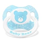 LittleForBig Großer Saugerschild Bedruckter Schnuller der Generation II in Erwachsenengröße Baby Bear Muster