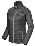 Little Donkey Andy Isolierte Wanderjacke Damen Atmungsaktiv Thermo Running Hybrid Gray neues Upgrade XL
