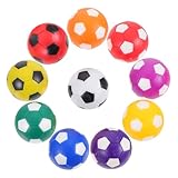 LOEFLIFA 10 Stück Teiliges Bunte Kunststoff Tischfußballbälle Langlebig und Leicht Klare Farben Ersatz für Kickertisch für Fußballparty und Spielspaß Am Tischfußball