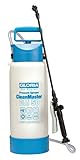 Gloria Drucksprüher CleanMaster cm 50 | 5 L Reinigungssprüher | Für Säuren, Laugen, Reinigungsmittel mit pH 2-12 | Inkl. 0,5 m Verlängerungslanze | Zur Gebäudereinigung
