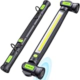 Arbeitsleuchte 3000LM, Werkstattlampe led, Motorraumleuchte mit Magnet＆Haken, 3 farbtemperaturmodi, 5200mAh USB-C-Schnellladen Geeignet für Autoreparatur/Camping/Garagenplatzbeleuchtung——Black