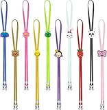 WOKICOR 10 Stück Maskenhalter Maskenband für Mundschutz Einstellbar Maskenhalterung Hinterkopf Nackenband Maskenkette für Maskenband Kinder Mundschutz und Erwachsene