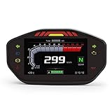Universal Motorrad Lcd Rpm Digitalanzeige Kilometerzähler Tachometer Hintergrundbeleuchtung Motorradteile