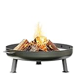 Czaja® Feuerschale Bonn Ø 80 cm - mit Wasserablaufbohrung - Feuerschalen für den Garten, Terrasse und Balkon, Feuertonne und Feuerkorb, große Feuerstelle für den Garten