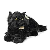 Teddys Rothenburg Kuscheltier Perserkatze 30 cm liegend schwarz Plüschkatze Plüschtier Stofftier Katze