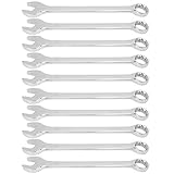 XZXCVN Ratschen Ringschlüssel 17mm, 10er Handwerkzeug Set, Doppelseitiger Maulschlüssel, Verzahnt, Langlebig - Rostschutz, Ergonomisch, Ideal für Heimwerker und Profi