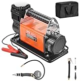 VEVOR 12 V Hochleistungs-Luftkompressor – mit digitalem Druckmesser, Reifenfüllset, tragbarer Reifenfüller mit 7,06 CFM, 150 PSI Offroad-Luftpumpe mit Adaptern für LKWs, Autos, SUVs