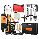 Kernbohrmaschine Bohrmaschine Standbohrmaschine Bohrfutter Magnetbohrmaschine für Metallbearbeitung mit Ständer, B16 Aufnahme, Morsekegel und Weldon Aufnahme MELVER MV-50C II