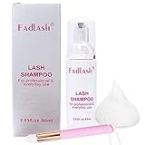 Wimpern Shampoo For Lashes Wimpernverlängerung Shampoo 60ml Wimpernschaum Cleanser Mit Einer Weichen Bürste Lashes Wimpernshampoo Eyelash Shampoo