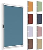 NIBLO Wabenplissee Faltrollo für Fenster nach Maß ohne Bohren Doppel Jalousie Thermo Blickdicht Rollo Klemmträger Klemmhalter Farben (Ohne Bohren - mit Klemmträger, Breite 22-120cm, Höhe 131-230 cm)