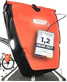Büchel Fahrradtasche für Gepäckträger I 25.4 L - 100% Wasserdicht I mit Tragegriff und Schultergurt I fahrradtasche gepäckträger, gepäckträgertasche, Fahrrad Taschen hinten