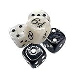 Backgammon-Würfel-Set – Acryl-Doppelwürfel mit Aufbewahrungstasche, interaktives Spielperlenwürfel, reisefreundliche, klassische Backgammon-Würfel für Partys, Versammlungen, Camping
