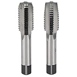 ZLXCAOB Gewindeschneider aus Karbonstahl, metrisches M20-Gewinde, gerade, 2 Stück
