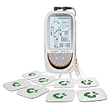 TESMED TE-880R Plus TENS EMS Gerät: Wiederaufladbarer Muskelelektrostimulator, Reizstromgerät mit TENS Gerät Schmerztherapie, EMS & Massagefunktion, 73 Programme (2 anpassbar), 8 Elektroden