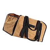 Zerodeko 1 Stück Brennholztasche Tragetaschen Träger Weidenkorb Wagen Abnehmbarer Griff Brennerschlepper Holzlager Brennholz Rucksack Tasche Für Brennholz Deckel Brennholz