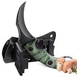 univinlions Outdoor Messer Full Tang,D2 Stahl Jagdmesser Feststehende Klinge,Bushcraft Messer mit Kydexscheide,G10 Griff Survival Messer,Camping Messer Scharf Pilzmesser,Geschenk für Männer