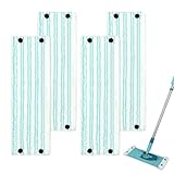 GFRED 4 Stück Bodenwischer Ersatzbezug kompatibel Mit Leifheit Clean Combi Twist M Micro Duo Set Wischmopp Bezug Wischbezug Mikrofaser Ersatz Zubehör Mop Starke Reinigungskraft
