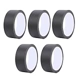 Sxhlseller 5 Stück Abdeckband 1,38 Zoll X 65,62 Fuß, Wasserfestes, Beschreibbares Malerband, Leicht Abreißbare Farbbänder für Wände, Auto, Malerei, Zuhause, Büro, Schulmaterial, Kunst (BLACK)
