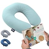 RANJI Kirschkernkissen Nacken Schulter – Körnerkissen Mikrowelle für Erwachsene | Wärmekissen Nackenwärmer | Dinkelkissen ohne Wasser | Waschbar & Natürlich (Grün)