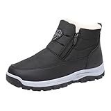 Generisch Winter Sneaker Herren Gefüttert Winterschuhe Wasserdicht Sportschuhe Bequem Laufschuhe Leicht Wanderschuhe rutschfest Flauschigen Winterstiefel Warm Casual Freizeitschuhe