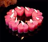 9 Stücke Herzförmige Romantische Teelichter, Duftkerze Herz Kerzen ​Teelicht, ​Romantische Kerzen Herzkerzen für Valentinstag,Geburtstag, Vorschlag, Hochzeit, Party, Hochzeit Verlobung, Rosa