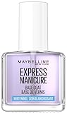 Maybelline New York Nagellack, Aufhellend, Express Maniure Whitening Base Coat Nagelweißer, 12 ml