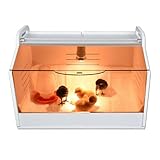 Brutinkubator Küken Kükenwärmebox Kükenhaus mit Thermometer und Lampe Küken Aufzucht Box Brutinkubator für Geflügel, Reptilien und Kleintiere Brutbox Inkubator 220V