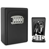 DIYGEEK Schlüsseltresor mit Zahlencode, Schlüsselkasten mit 4-Stelligem Zahlencode, Schlüsselsafe Aussen, Schlüsselbox zur Aufbewahrung von Schlüsseln für Haustüren, Garagen, Schulen und Büros