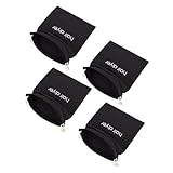 Beaupretty 4 Stück Fön Aufbewahrungstasche Haartrockner mit Diffusor Halter Föhnbürste Auto tragbar fönhaube aufbewahrungsbeutel travel fön beutel mit kordelzug Haarblase Tasche Stoff Black