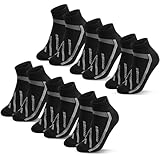 HAGOT 6 Paar Kurze Fahrrad Socken, Gepolsterte Rennrad Socken, Kurze Rennradsocken, Unisex Leichte Radsocken, Atmungsaktiv, für Herren & Damen