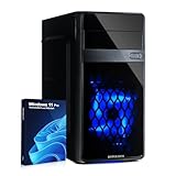 HYPER BYTE® Office PC – Computer mit Intel Quad Core i7 mit 3,9 GHz | 32 GB RAM | 1TB SSD Festplatte | Win 11 Pro | WLAN | DVD+RW | USB 3.0 | High End Office Tower-Pc