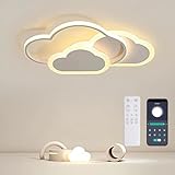 BLMYL LED Deckenleuchte Kinderzimmer Lampe Decke 42CM Deckenlampe Kinderzimmer Dimmbar Wolkenlampe mit Fernbedienung 3000K-6000K, 32W Lampe kinderzimmer Deckenleuchte für Wohnzimmer, Schlafzimmer
