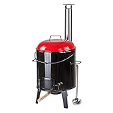 DEMA Eintopfofen Cartagena – Gulaschkanone, Gulaschkessel, Glühweinofen, Holzofen 14 L, Campingofen, robust, langlebig, leicht transportierbar, ideal für Camping, Garten, Outdoor, Feiern