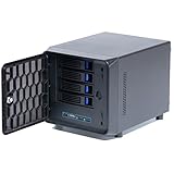 KCMconmey 4 + 1 Bay DIY NAS-Gehäuse, 4 x 2,5 Zoll / 3,5 Zoll Tray + 1 x 2,5 Zoll interner Schacht MB ITX PSU Flex Front USB 3.0 8cm Chassis Fan Hot Swap Backplane Netzwerk Attached Storage Private