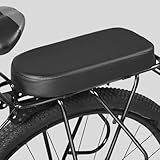 Fahrrad-Rücksattelkissen mit verdicktem Schwamm und wasserdichtem PU-Bezug, entworfen für Klapp- und Mountainbikes, bequem und rutschfest (langes Klebeband)