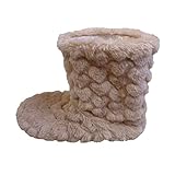 Hohe Warme Hausschuhe Damen Herren Hausstiefel Damen Winter Hüttenstiefel Plüsch Hüttenschuhen Unisex Winterhausschuhe Kuschelig Wärme Pantoffeln Rutschfest Bequem Stiefel Schuhe Für Drinnen Draußen