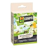 COMPO Wespenfallen Köder-Nachfüllpack, Natürlicher Inhaltsstoff, Insektizidfrei, 2 Flaschen mit jeweils 125 ml