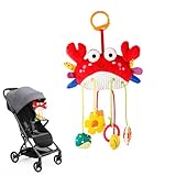 Generisch Kinderwagen Spielzeug - Plüsch Quietschende Rassel | Anklipsbares Mobiles Spielzeug Für Sinneserforschung,Für Babys Mädchen er Im Alter Von 0-12 Monaten Reise Auto Kinderbett Wiege