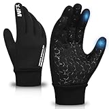 WFX Kinder Sporthandschuhe Winter Touchscreen Anti-Rutsch-Thermo-Jungen-Handschuhe zum Laufen, Wandern, Skisport & Outdoor-Walking, winddichte warme Fahrradhandschuhe für Jungen Mädchen (S (6-8