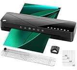 Laminiergerät A3 mit Laminierfolien 5 in 1 Laminiergerät A3 A4 A5 A6, 3-6 Mil Laminiermaschine mit 6 Laminiermodi und Automatische Abschaltung, A3 Laminiergerät mit Papierschneider und Eckenabrunder