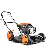 FUXTEC Benzin Rasenmäher FX-RM51SA96 Profi Mulchmäher mit 51 cm und Selbstantrieb leistungsstarker 196 cc Motor Motormäher Mulchen