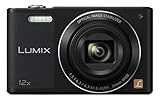 Panasonic LUMIX DMC-SZ10EG-K Style-Kompakt Digitalkamera (12x opt. Zoom, 2,7 Zoll LCD-Display um 180° schwenkbar,WiFi, HD-Videos, Bildstabilisator) schwarz