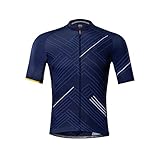 Santic Herren Radtrikot Kurzarm Fahrradshirts für Herren Fahrradjacke mit Taschen atmungsaktiv & schnell trocknend Yorkson, Navy-2167, Klein