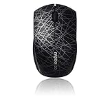 Rapoo 3300P Plus kabellose Maus wireless Mouse 2.4 GHz Computermaus 1000 DPI Sensor 6 Monate Batterielaufzeit kompakt ergonomisch für PC & Mac - schwarz