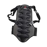 Ronyme Rückenprotektor Abnehmbares Kissen Schutzausrüstung für Motorrad Mountainbike Unisex Erwachsene, S