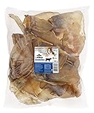 Dehner Lieblinge Hundesnack, Leckerli 100 % natürlich, Kausnack für ausgewachsene Hunde, Rinderohren, 660 g