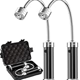 Comioke 2 Stück Grill Licht,Grilllampe,Grilllicht,Magnetische Grilllampe,Grill Lichter,BBQ Licht Set,Grillbeleuchtung für Barbecue Picknick Outdoor,Batteriebetrieben,360 Grad Drehwinkel,Schwarz