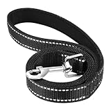 Reflektierende Hundeleine, Hundeleinen für kleine und mittelgroße Hunde, Nylon-Trainingsleine, doppelseitig reflektierend, Trainingsleinen mit Metallverschlüssen